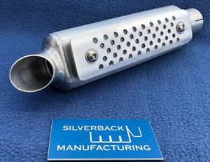 alloy trials silencer (deluxe version) for pre65 AJS BSA Ariel Enfield AMC