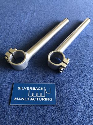 Alloy Race Clip on Handlebars 35mm Classic Racer Yamaha TZ 250, 350, 750