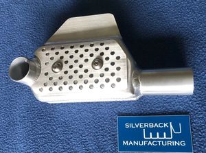Tiger Cub Pre 1965 Light Weight Alloy Trials Silencer to Suit Sammy Subframe.